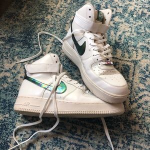 Nike Air Force 1 High ‘07 Lv 8 Iridescent Sz 9.5